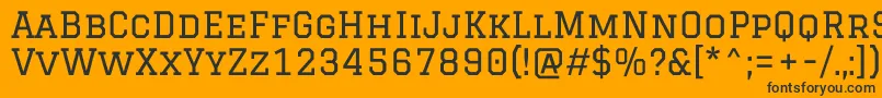 フォントGraduateRegular – 黒い文字のオレンジの背景