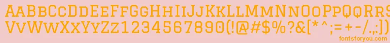 GraduateRegular Font – Orange Fonts on Pink Background