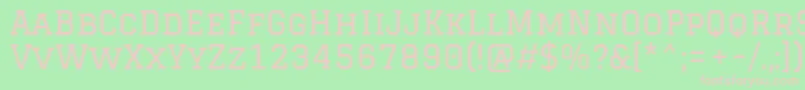 GraduateRegular Font – Pink Fonts on Green Background