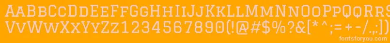 GraduateRegular Font – Pink Fonts on Orange Background