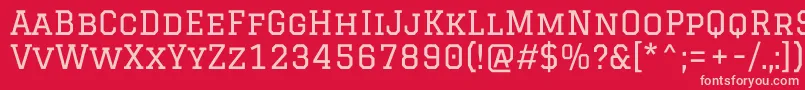 GraduateRegular Font – Pink Fonts on Red Background