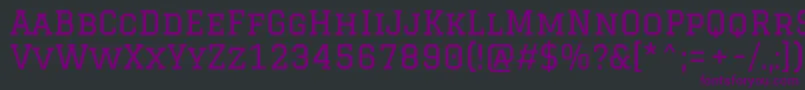 GraduateRegular Font – Purple Fonts on Black Background