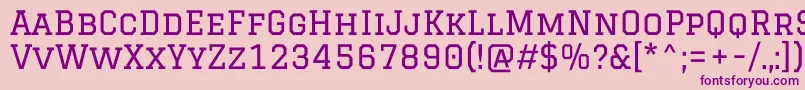 Шрифт GraduateRegular – фиолетовые шрифты на розовом фоне