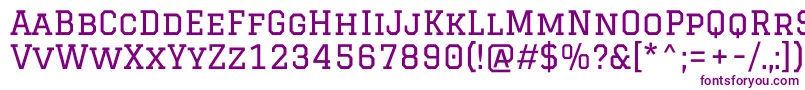 GraduateRegular Font – Purple Fonts on White Background