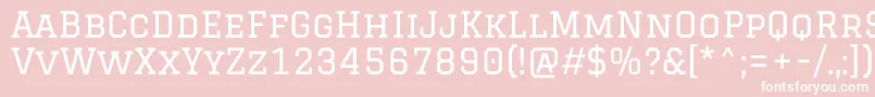 Шрифт GraduateRegular – белые шрифты на розовом фоне