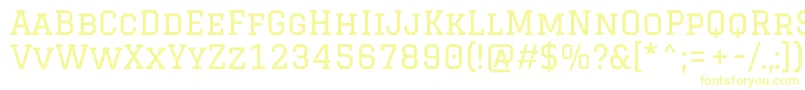GraduateRegular-fontti – keltaiset fontit