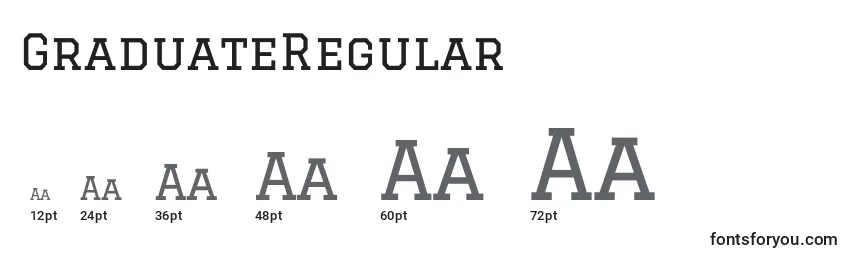 GraduateRegular Font Sizes