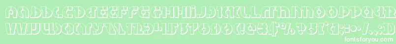 Questlok3D Font – White Fonts on Green Background