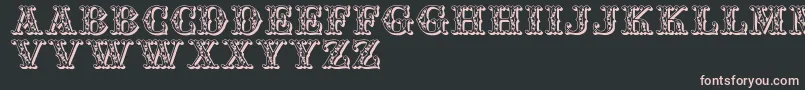 Jfaufair Font – Pink Fonts on Black Background