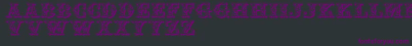 Jfaufair Font – Purple Fonts on Black Background