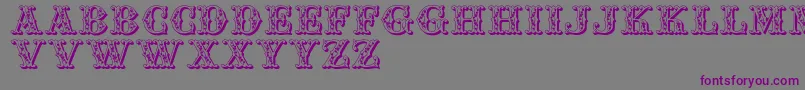 Jfaufair Font – Purple Fonts on Gray Background