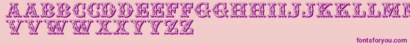 Jfaufair Font – Purple Fonts on Pink Background