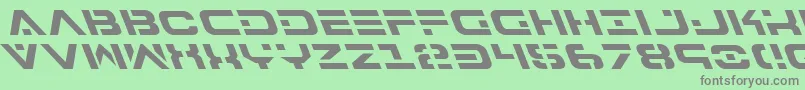 Шрифт 7thServiceLeftalic – серые шрифты на зелёном фоне