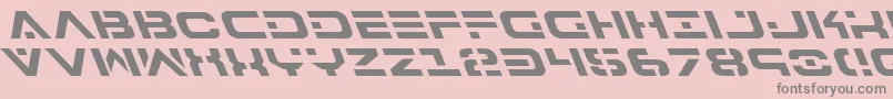 7thServiceLeftalic Font – Gray Fonts on Pink Background
