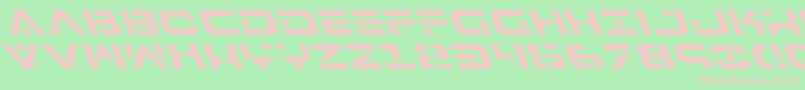 fuente 7thServiceLeftalic – Fuentes Rosadas Sobre Fondo Verde