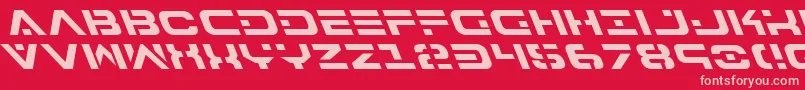 fuente 7thServiceLeftalic – Fuentes Rosadas Sobre Fondo Rojo