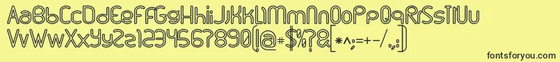 Linu Font – Black Fonts on Yellow Background