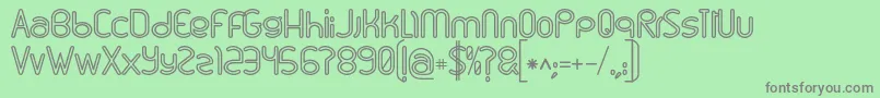 Linu Font – Gray Fonts on Green Background