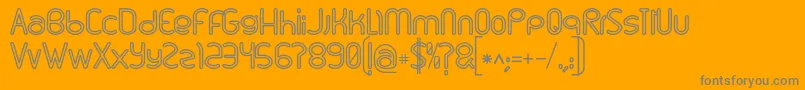 Linu Font – Gray Fonts on Orange Background