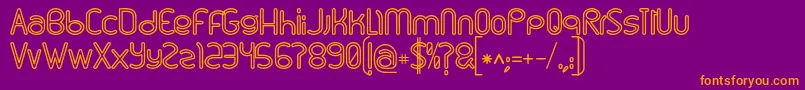 Linu Font – Orange Fonts on Purple Background