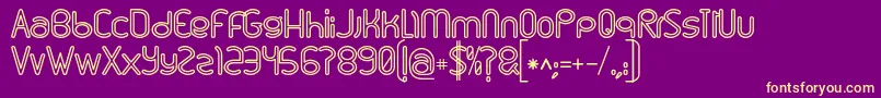 Linu Font – Yellow Fonts on Purple Background