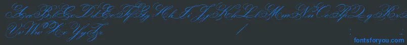 FaceOfYesterday Font – Blue Fonts on Black Background