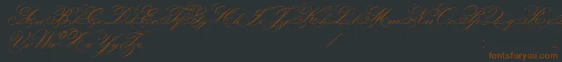 FaceOfYesterday Font – Brown Fonts on Black Background