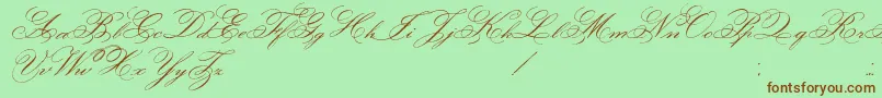 FaceOfYesterday Font – Brown Fonts on Green Background