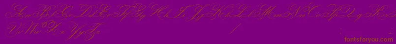 FaceOfYesterday Font – Brown Fonts on Purple Background