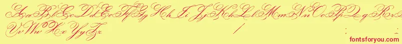 FaceOfYesterday Font – Red Fonts on Yellow Background