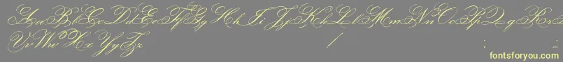 FaceOfYesterday Font – Yellow Fonts on Gray Background