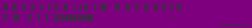 BlackJeans Font – Black Fonts on Purple Background