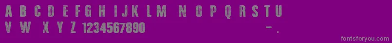 BlackJeans Font – Gray Fonts on Purple Background