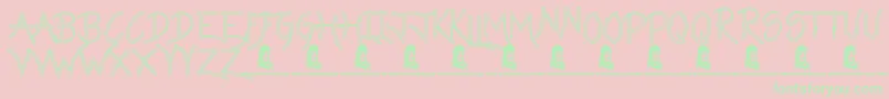 Подробнее о шрифте LazyGirlsHollow Шрифт LazyGirlsHollow – зелёные шрифты на розовом фоне