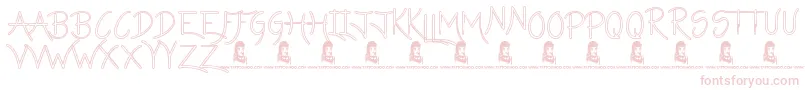 Więcej informacji o czcionce LazyGirlsHollow Czcionka LazyGirlsHollow – różowe czcionki