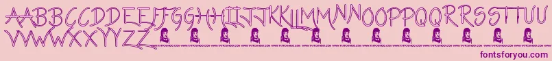 En savoir plus sur la police LazyGirlsHollow Police LazyGirlsHollow – polices violettes sur fond rose