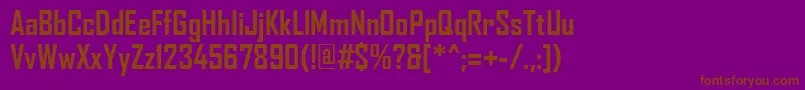 AgencyFbРџРѕР»СѓР¶РёСЂРЅС‹Р№ Font – Brown Fonts on Purple Background