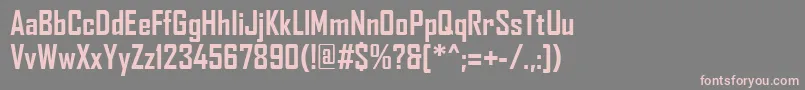 AgencyFbРџРѕР»СѓР¶РёСЂРЅС‹Р№ Font – Pink Fonts on Gray Background