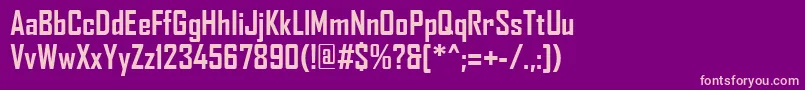 AgencyFbРџРѕР»СѓР¶РёСЂРЅС‹Р№ Font – Pink Fonts on Purple Background