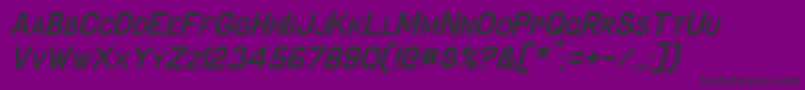 SchnaubeltItalic Font – Black Fonts on Purple Background