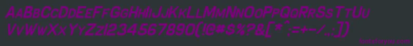 SchnaubeltItalic Font – Purple Fonts on Black Background