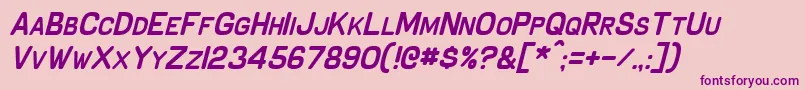 SchnaubeltItalic Font – Purple Fonts on Pink Background