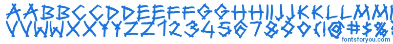 Шрифт TwiggyBold – синие шрифты