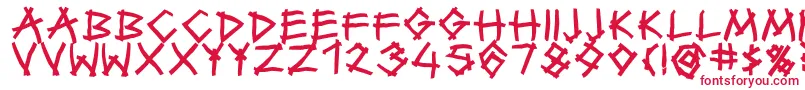Шрифт TwiggyBold – красные шрифты