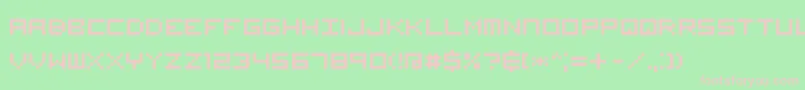 VisitorRus Font – Pink Fonts on Green Background