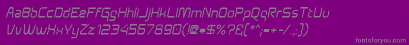Aunchantedboldoblique Font – Gray Fonts on Purple Background
