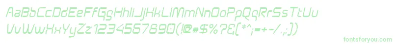 Aunchantedboldoblique Font – Green Fonts on White Background