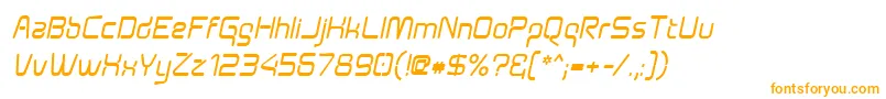 Aunchantedboldoblique Font – Orange Fonts on White Background