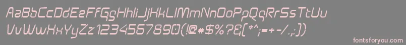 Aunchantedboldoblique Font – Pink Fonts on Gray Background