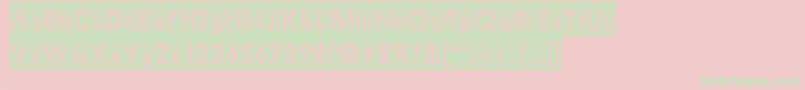 BarredOut Font – Green Fonts on Pink Background